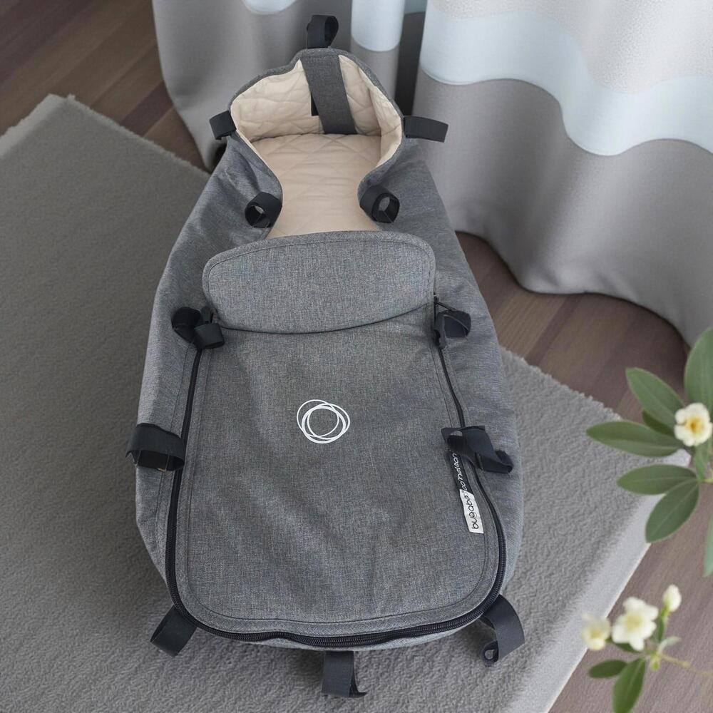 Bugaboo Cameleon Footmuff / Bassinet Fabric Gray – Stroller Insert – Clean